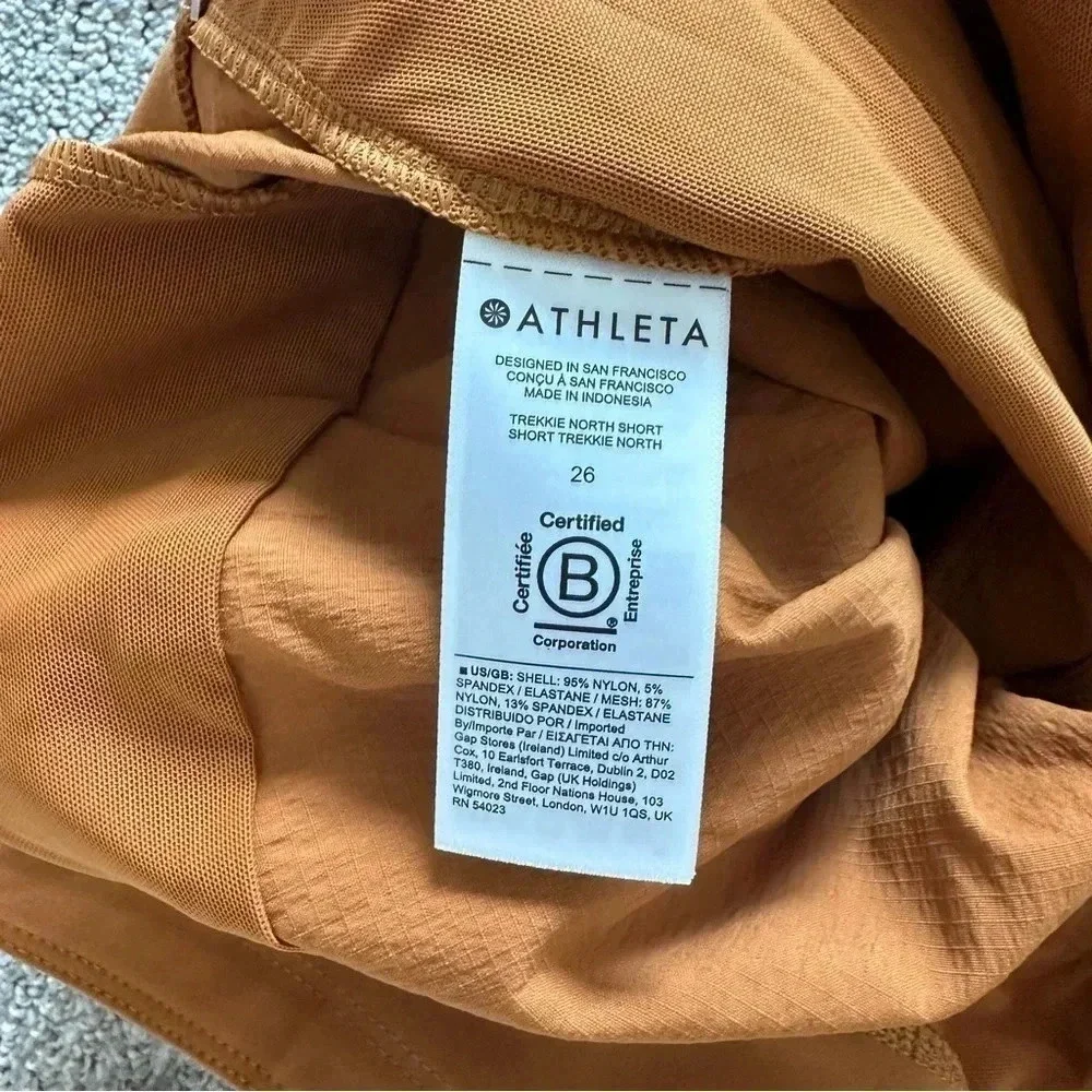 Athleta Trekkie‎ North Shorts Size 26